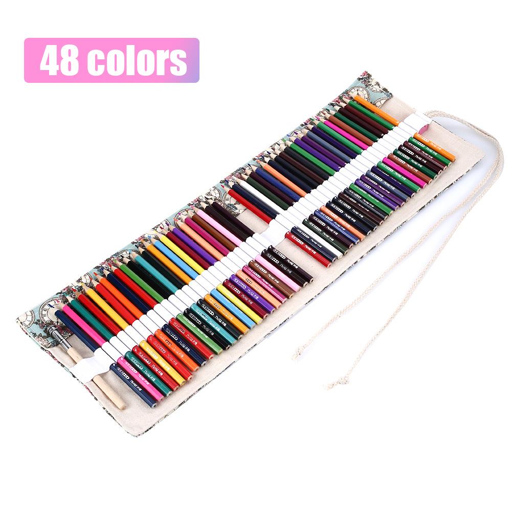 Painting Tool Set Canvas Drawing 72 Colors Portable Graffiti Sketch Pencil Sketch Pencil Set Student Art Supplies: 46 colors
