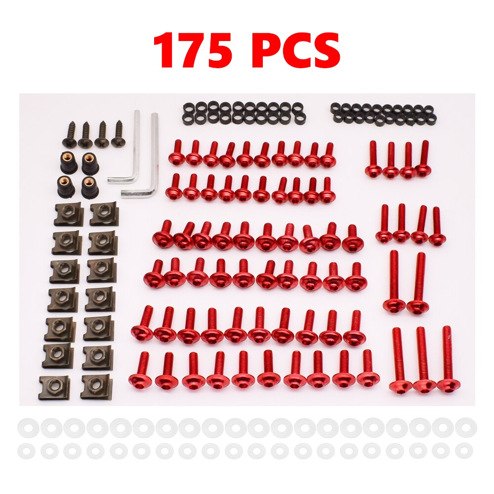 Aluminum Motorcycle Fairing Screws Nuts Kit Moto Body Work Bolts Screw For Yamaha YZF R120 R1 R3 R25 R6 600R FZR 600 MT07 MT09
