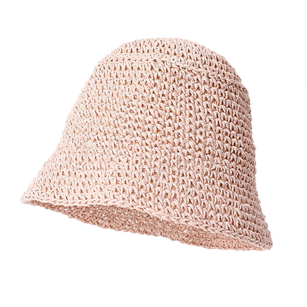 SAGACE verano sombrero paja mujer Sun Dome Cool sombrero plegable para mujeres sombrero de paja de playa sombrero de UV viaje gorra de malla playa A310: Rojo