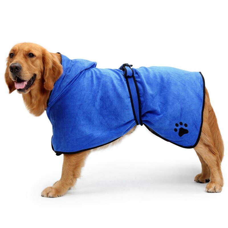 Pet Dog Towel Dog Bathrobe Super Absorbent Microfiber Bath Towels Quick-Drying Cat Bath Towel: L / M