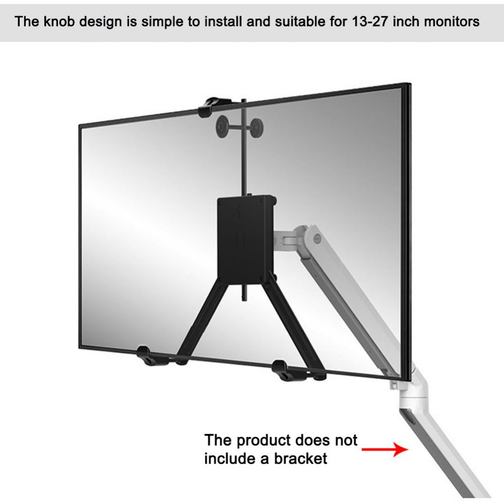 17-32 Inch Extension Adapter Fixing Bracket Monitor Holder Support for under 9KG No Mounting Hole Monitors LCD Display