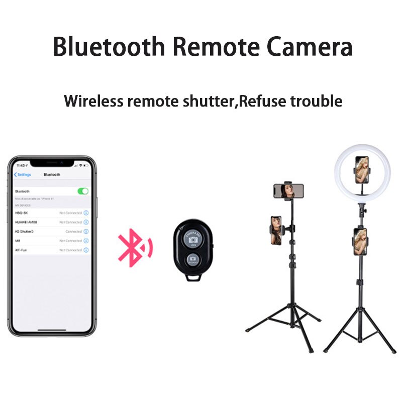 10" 26cm Led Ring Light With Tripod Photo Studio Phone Stand Holder Selfie Circle Fill Light Photography Dimmable Led Lights