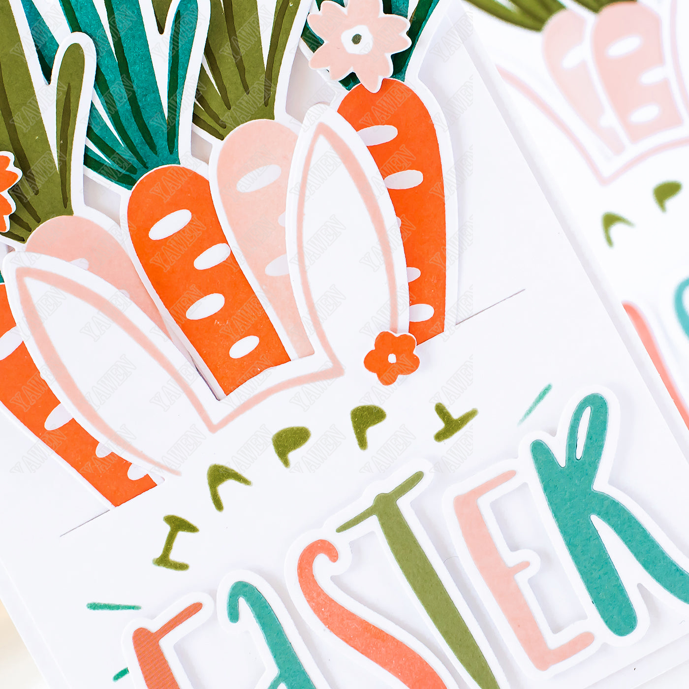 Bunny Ears Metal Cutting Dies Stencil Scrapbook Diary Decoration Embossing Template Diy Greeting Card Handmade