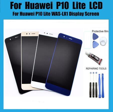 5.2 "Lcd Voor Huawei P10 Lite Lcd Met Frame Touch Screen Assembly Voor Huawei P10 Lite WAS-LX1 Scherm