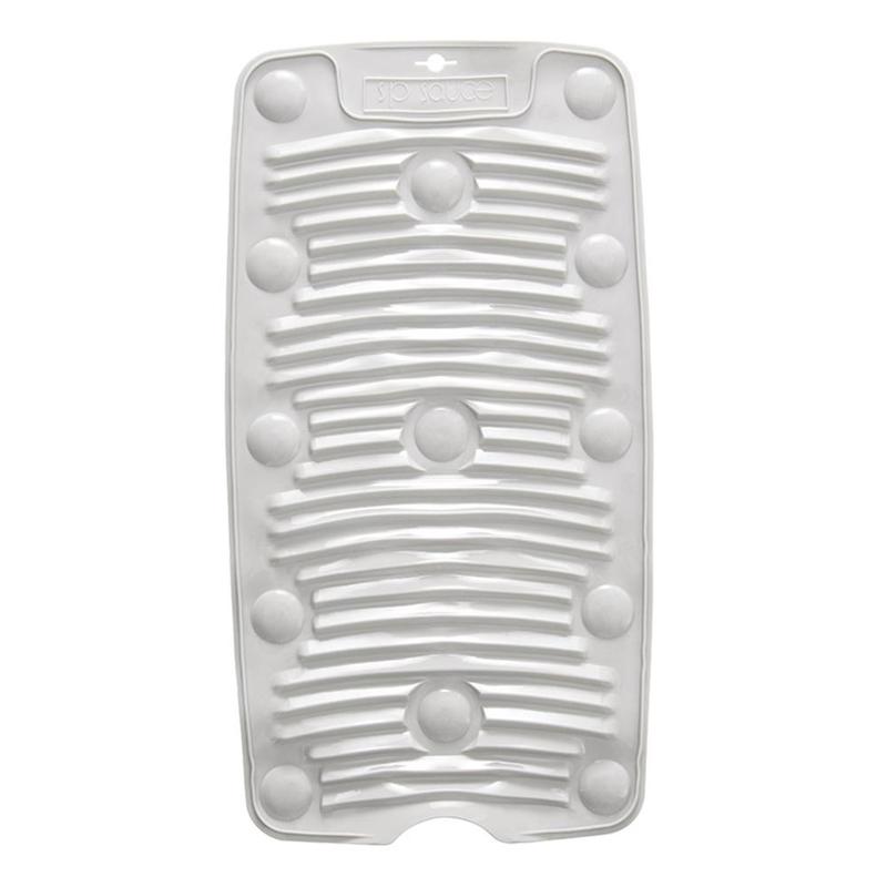 Portable Grey Silicone Washboard Laundry Tool Household Anti-slip Folding Washboard Mat Laundry Board Washing P9S2: Default Title