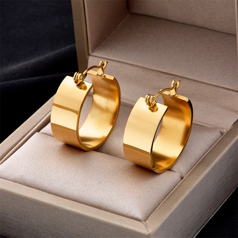 pendientes acero inoxidable mujer pendientes largos mujer MEYRROYU-pendientes de acero inoxidable 316L para mujer, joyería romántica geométrica Rectangular, novedad de , de: orange