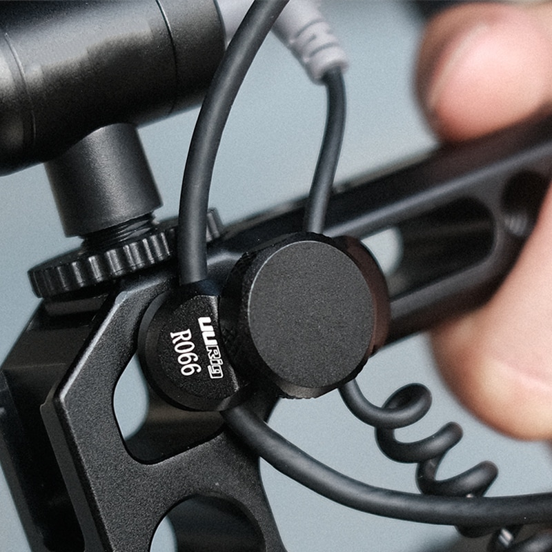 UURig R066 Universal Camera HDMI Cable Clamp Lock Type C Microphone Cable Clip Clamp 1/4 Screw Mount