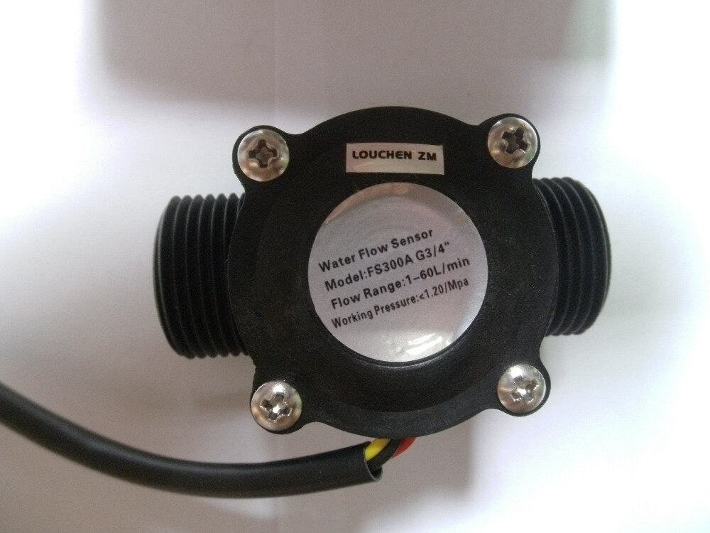 3/4&quot; Water Flow Control LCD Meter + Flow Sensor + Solenoid Valve