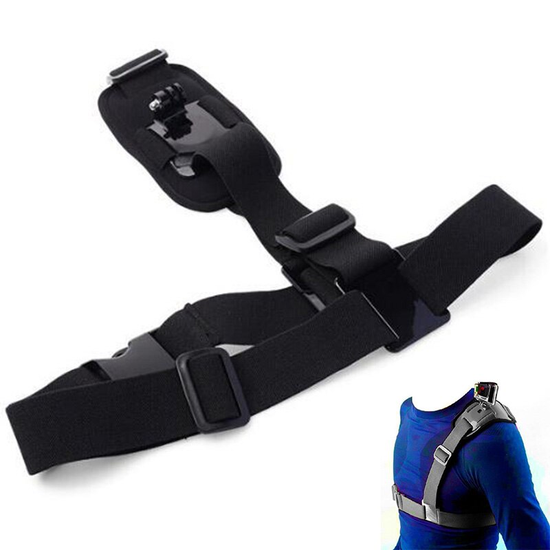 Borst Strap Mount Riem Voor Gopro Hero 9 8 5 Xiaomi Yi 4K Action Camera Borst Mount Harness Voor gopro Sjcam SJ4000 Sport Cam Fix: package 3