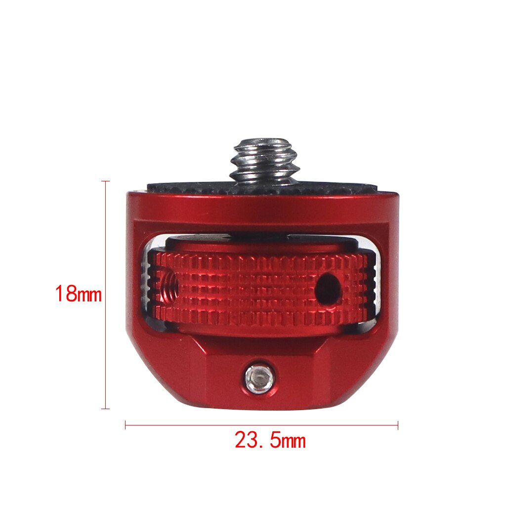 360 Swivel Adjustable 1/4&quot; Male to Female Camera Adapter Screw for DJI Pocket 2 for FIMI PALM 2 for Insta360 ONE X2 Accessories: Red