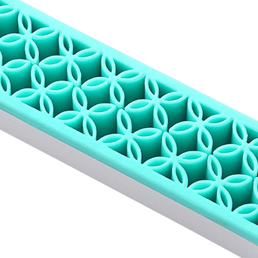 Soporte de silicona para brochas de maquillaje, organizador de maquillaje Facial, estante de secado de brochas con forma de flor, estante de exhibición, Cosméticos de belleza, 1 ud.