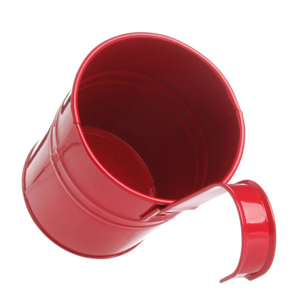 Garden Supplies Hanging Vase Wrought Iron Flower Barrel Balcony Pots Planters Wall Hanging Bucket color randomly