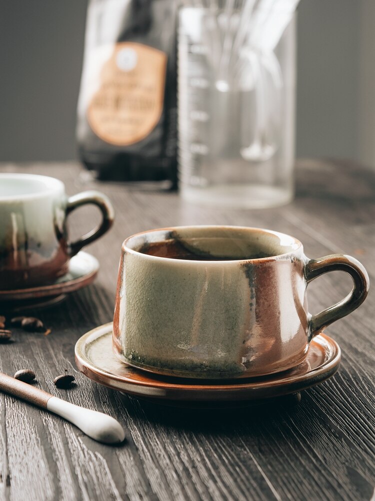 MCJ-Modern Ceramic Cup Coffee Cup Set Ceramic Water Cup Mug Office Cup (12)