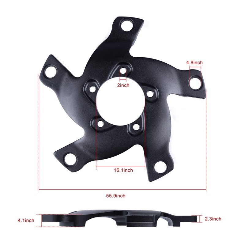 Kit de conversión de Motor de tracción media para bicicleta eléctrica, anillo adaptador de cadena de bicicleta eléctrica, 130 W, BCD, Spider, BBS03, BBSHD, 1000