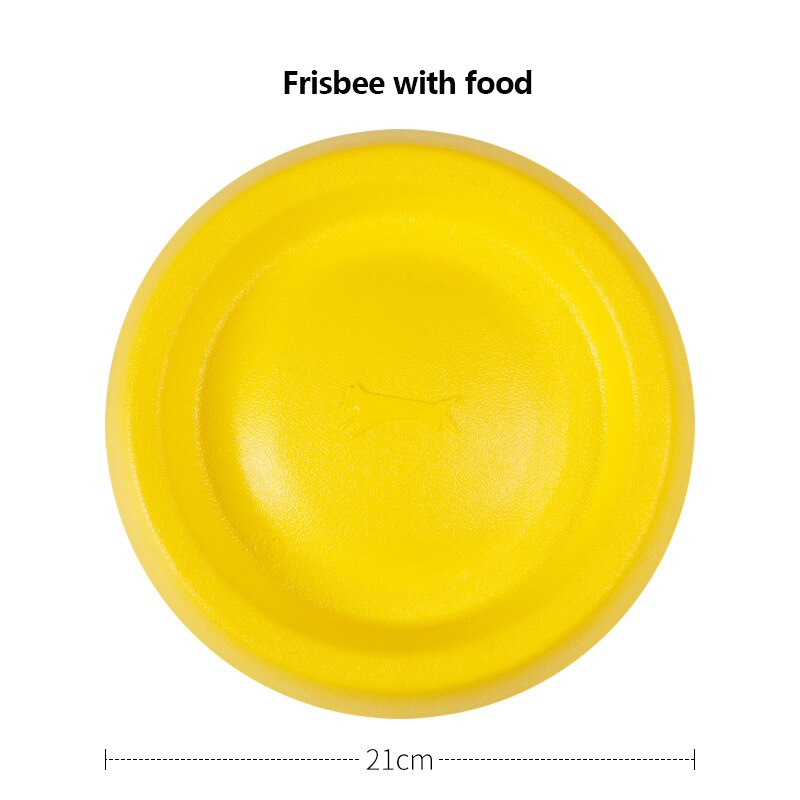 Yellow Pet Toy Dog Training Floating Toys Pet Ball Bite Pull Ring Flying Discs Foam Bite Resistant Dog Interactive Toys: flying disk