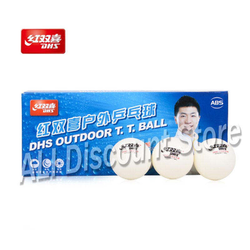20 Ballen Dhs Outdoor Tafeltennis Ballen (Alle Weer, Seamed Abs 40 + Ballen) plastic Ping Pong Ballen Rated
