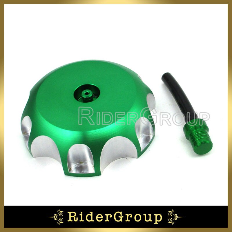 Groen Aluminium Tankdop Cover Voor Kawasaki KX 250F 450F 2006 2007 11 12 13 14 15 Motorfiets Dirt Motor Bike