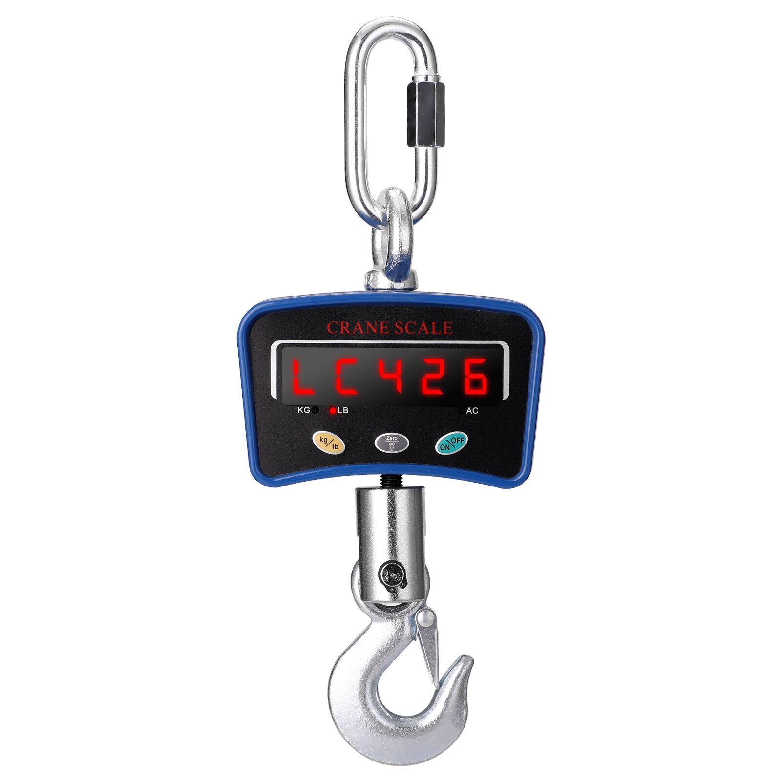 Mini LCD Digital 1000kg Crane Scale Portable Industrial Electronic Heavy Duty Weight Hook-Hanging Scale Crane Scale 3 Colors