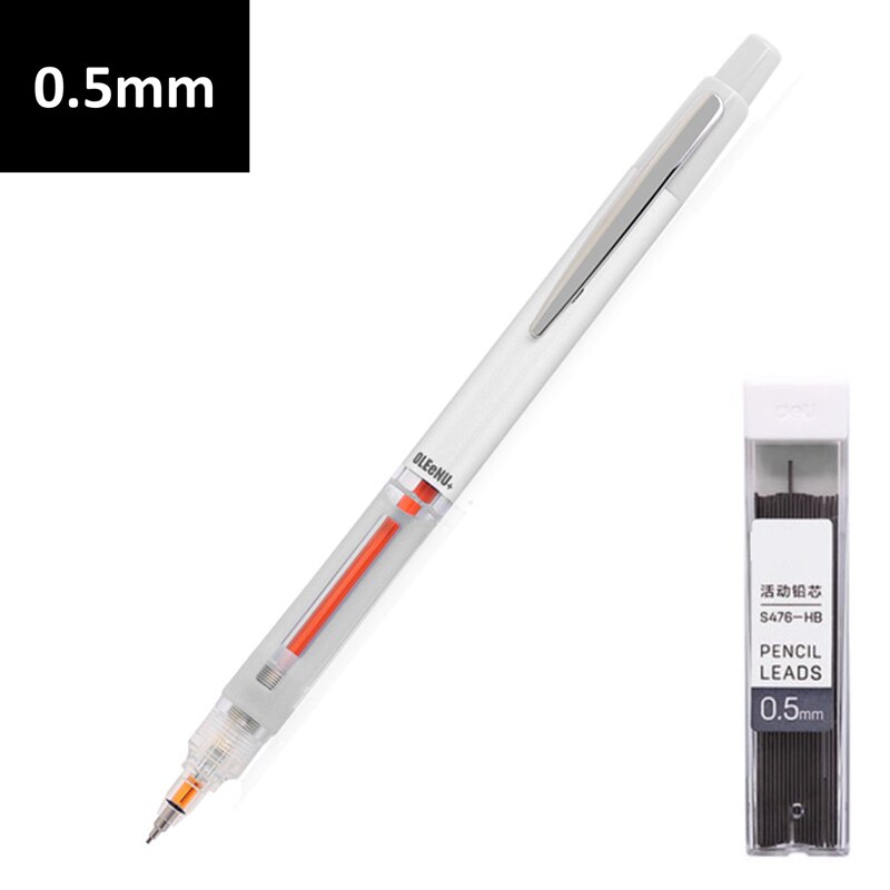 0,5mm japonés lápiz mecánico automático papelería de la escuela, la Oficina arte material de pintura conjuntos para Artista: WHITE