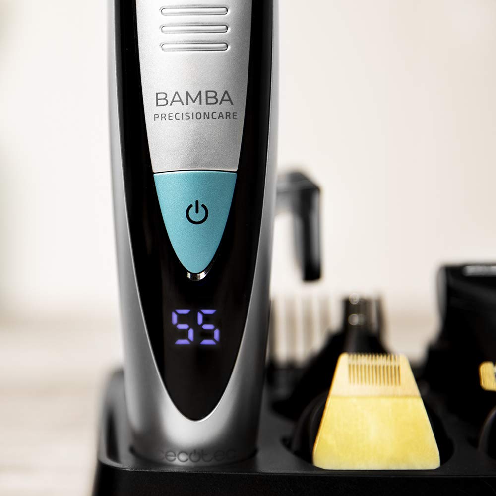 Cecotec afeitadora Bamba PrecisionCare Multigrooming Pro. Multifunción 5 en 1,waterproof, batería de litio, 6 peines