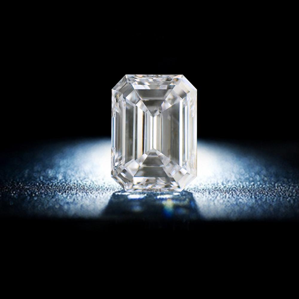 Szjinao prawdziwe 100% kamienie szlachetne luzem Moissanite kamień 0.5ct 3*5MM D kolor VVS1 szmaragdowy oszlifowany diament laboratorium nieokreślony na diamentowy pierścionek