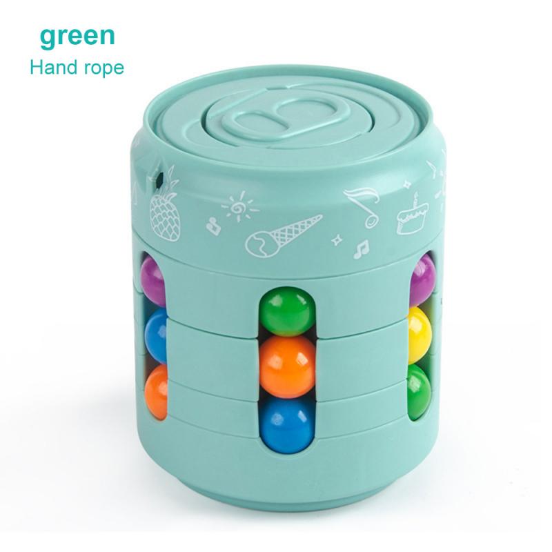 Anti-stress-Cube Rotierenden Spielzeug kinder Finger Gyro Magische Disk Stress Relief Sensorischen Spielzeug eltern-kind-Spielzeug Kreative: B green