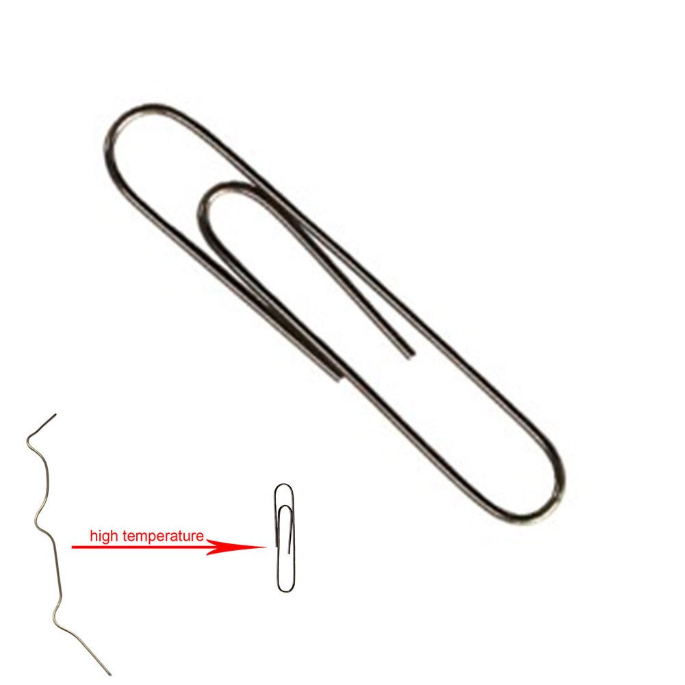 Magic papier clip Illusion Geheugen Veranderen Nitinol Metalen Paperclip Mentalisme Speelgoed Magic Prop Draad Truc Zelf Buigen