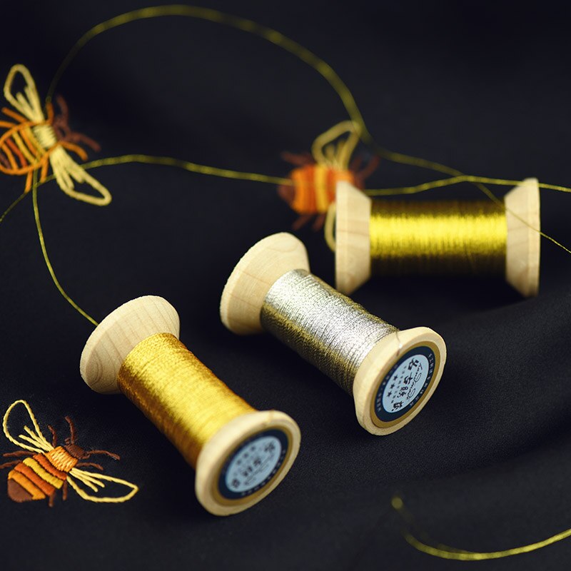 Bright gold series of Gold Line/French embroidery thread/embroidery spool/colorful gold embroidery thread/ 50 meters/piece