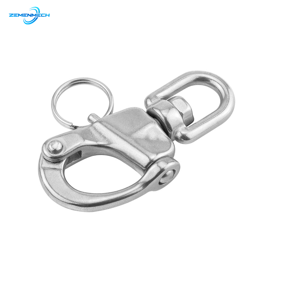 316 Stainless Steel Swivel Snap Shackle Quick Release Boat Anchor Chain Eye Shackle Swivel Snap Hook for Marine Architectural