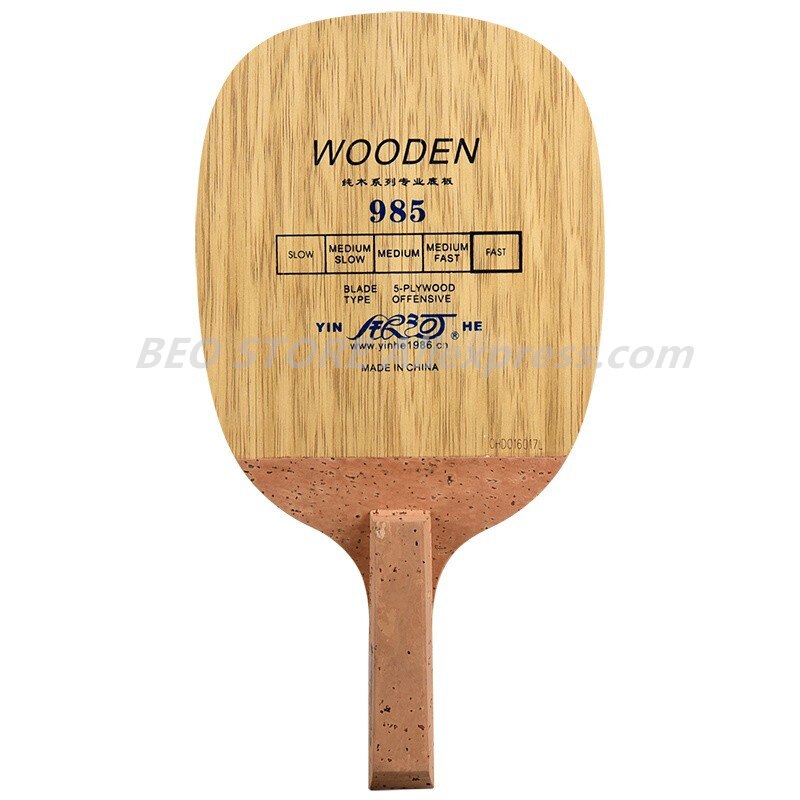 YINHE 985 Tafeltennis Hout - 5 Laags Hout Carbon Fiber - JS Handvat - Snelle Aanval Offensief