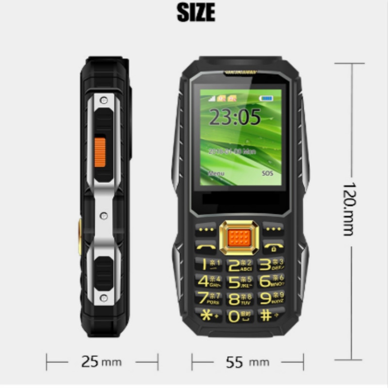 GSM Mobile Phone Dual SIM with Flashlight for Elder People With GSM Dual SIM Card Radio LED Man Elder Man Mini Wireless Phone