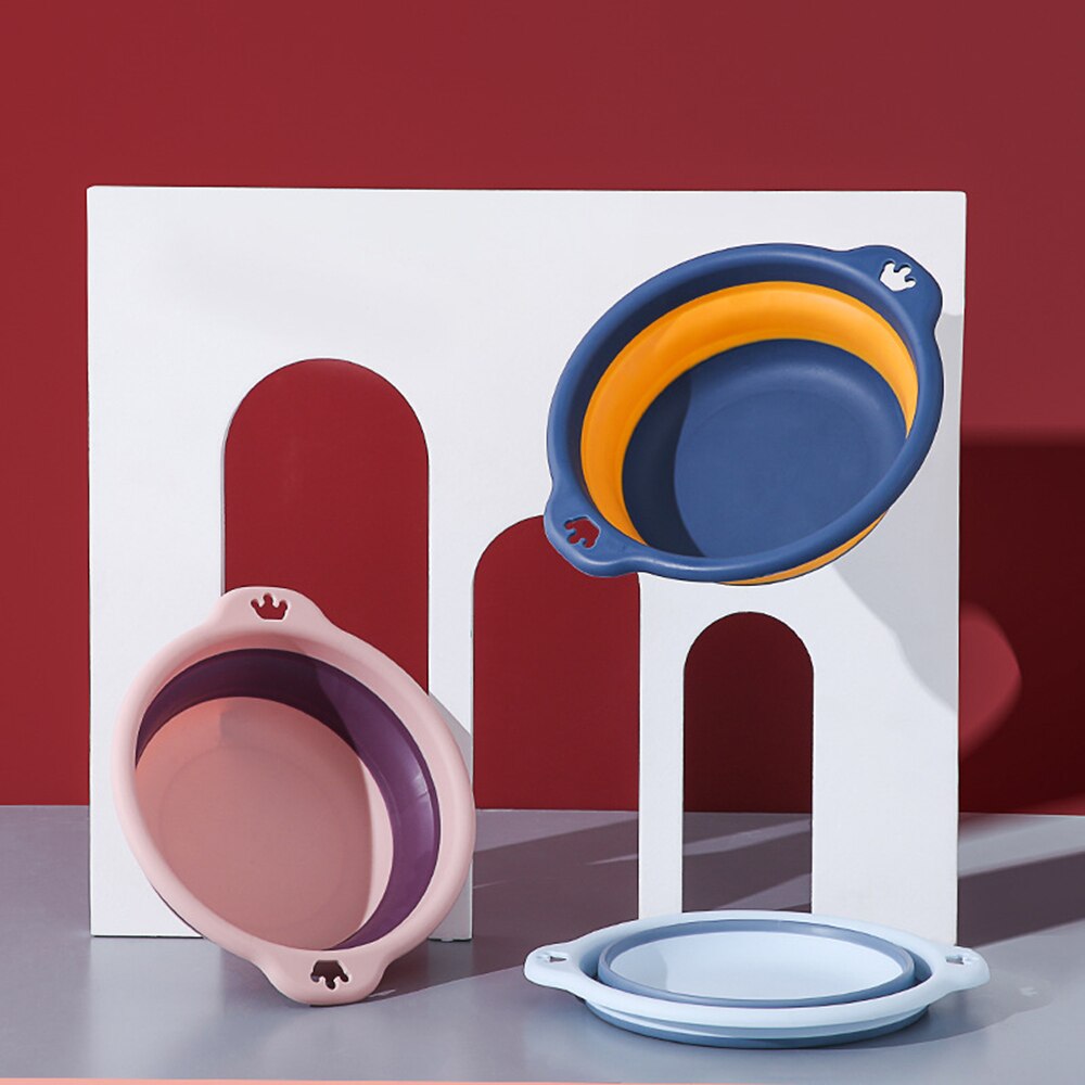 Multi-purpose Folding Wash Basin Portable Hanging Foldable Dish Travel Camping Picnic Cleaning Tools Bathroom Kitchen Basins