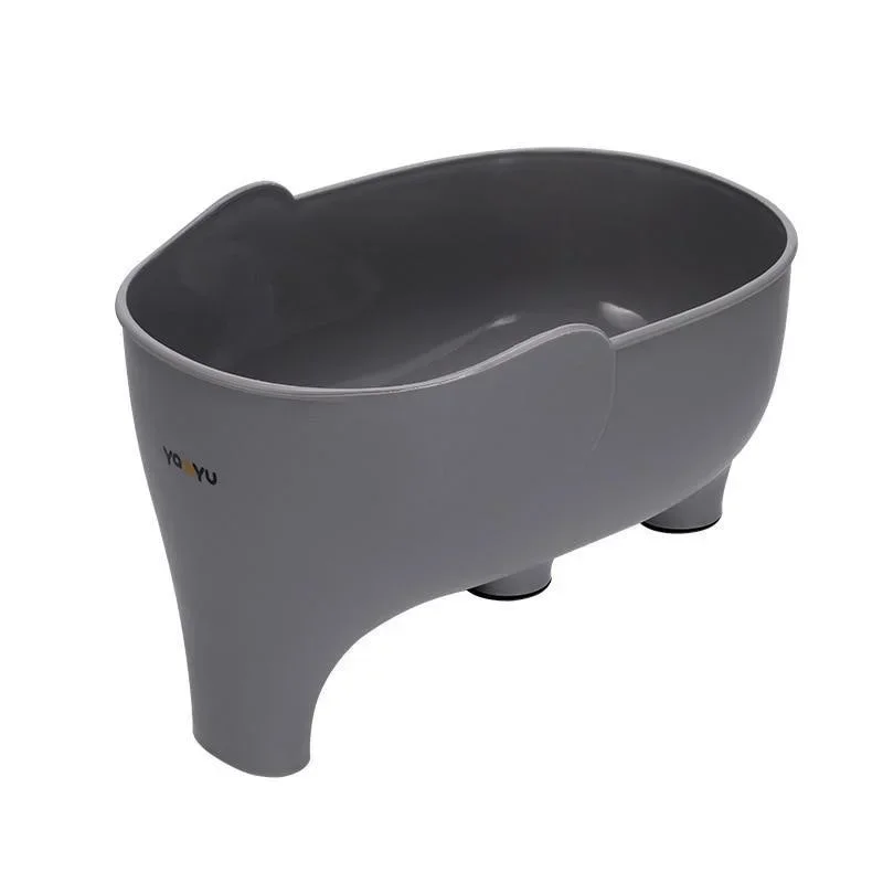 Gootsteenzeefje Olifant Beeldhouwen Overgebleven Afvoermand Fruit- en Groentewasmand Hangend Afdruiprek Keukenaccessoires: Light Grey
