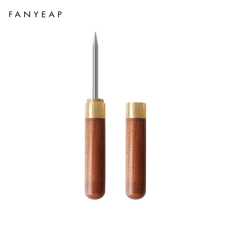 Tea Knife Needle Pick With Wood Handle Puer Tea Tools Cone Needle Breaking Prying Tea Brick Tool: D