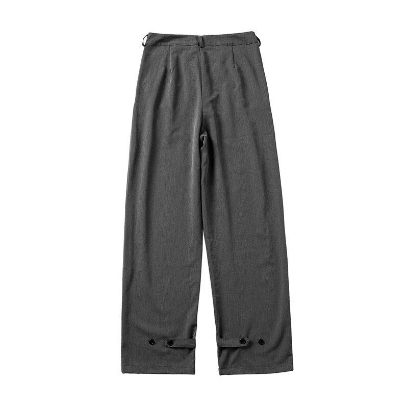 Herre løs fritid grå formelle dressbukser forretningsbukser i vestlig stil herre svarte fritidsbukser størrelse herre m -3xl
