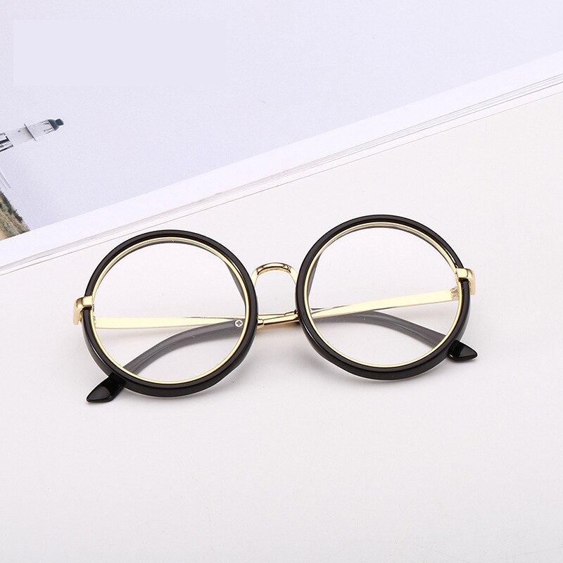 Zilead børn rundt stel solbrillemærke baby drenge piger sød solbrille metalplade retro vintage solbriller til børn