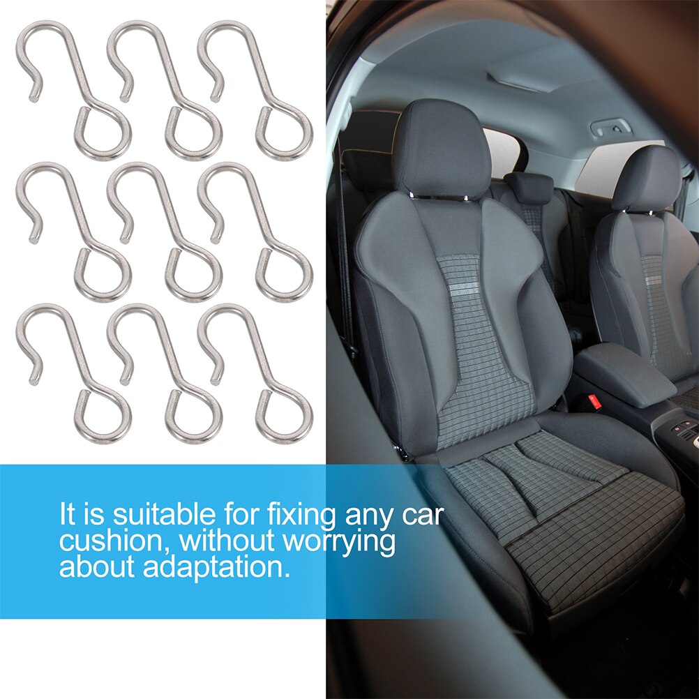 Ganci A S Per Coprisedili Auto - 100 Pezzi, Ferro Zincato - Per Fissare Coprisedili E Proteggere I Sedili - Foto 2