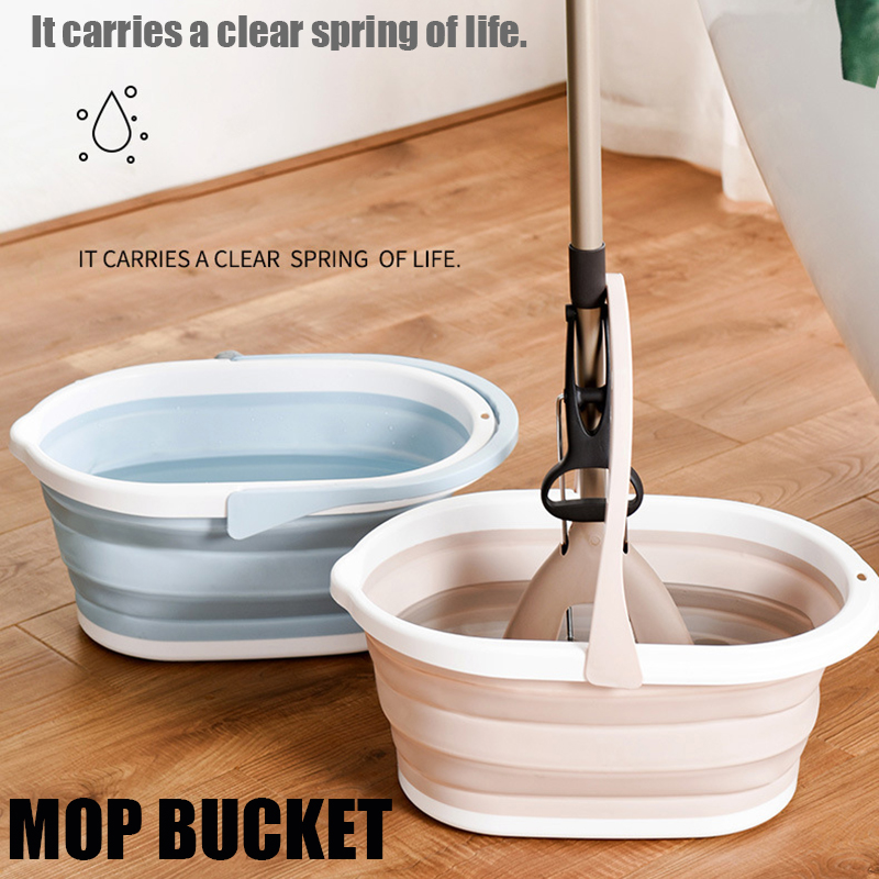 Folding Camping Buckets Plastic Liquid Wash Car Collapsible Water Foldable Portable Sink Household Cleaning Tools Accessories