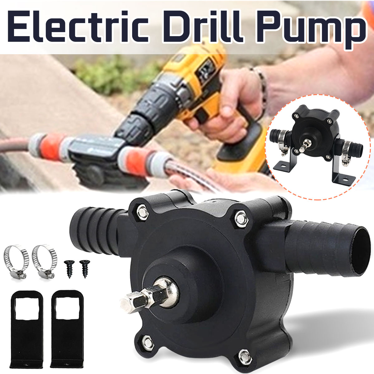 Electric Drill Pump Self Priming Transfer Pumps Oil Fluid Water Pump Cordless Electric Screwdrive Self priming Pump tools