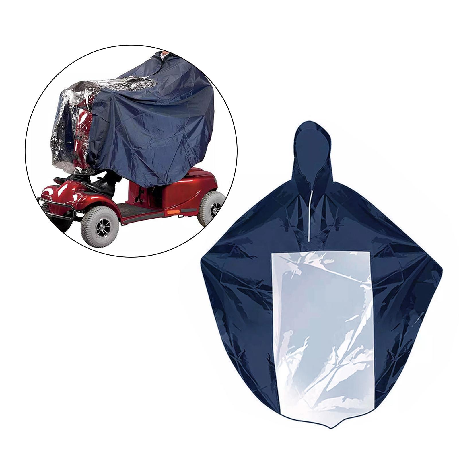 Raincoat for Mobility Scooter Rain Coat with Hood Cape Poncho for Electric Bike Motorcycle