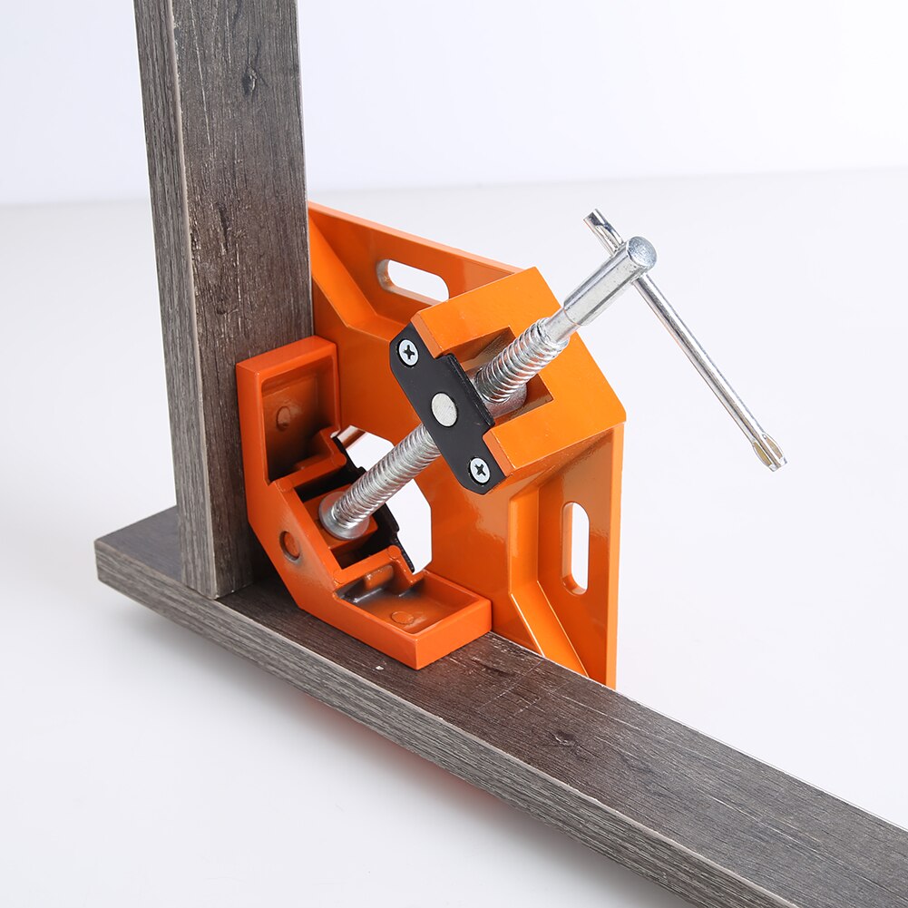 Right Angle Clamp 90 Degree Single Handle Aluminium Corner Clamp Carpenter Woodworking Frame Clip Alloy Hardware Tools#38