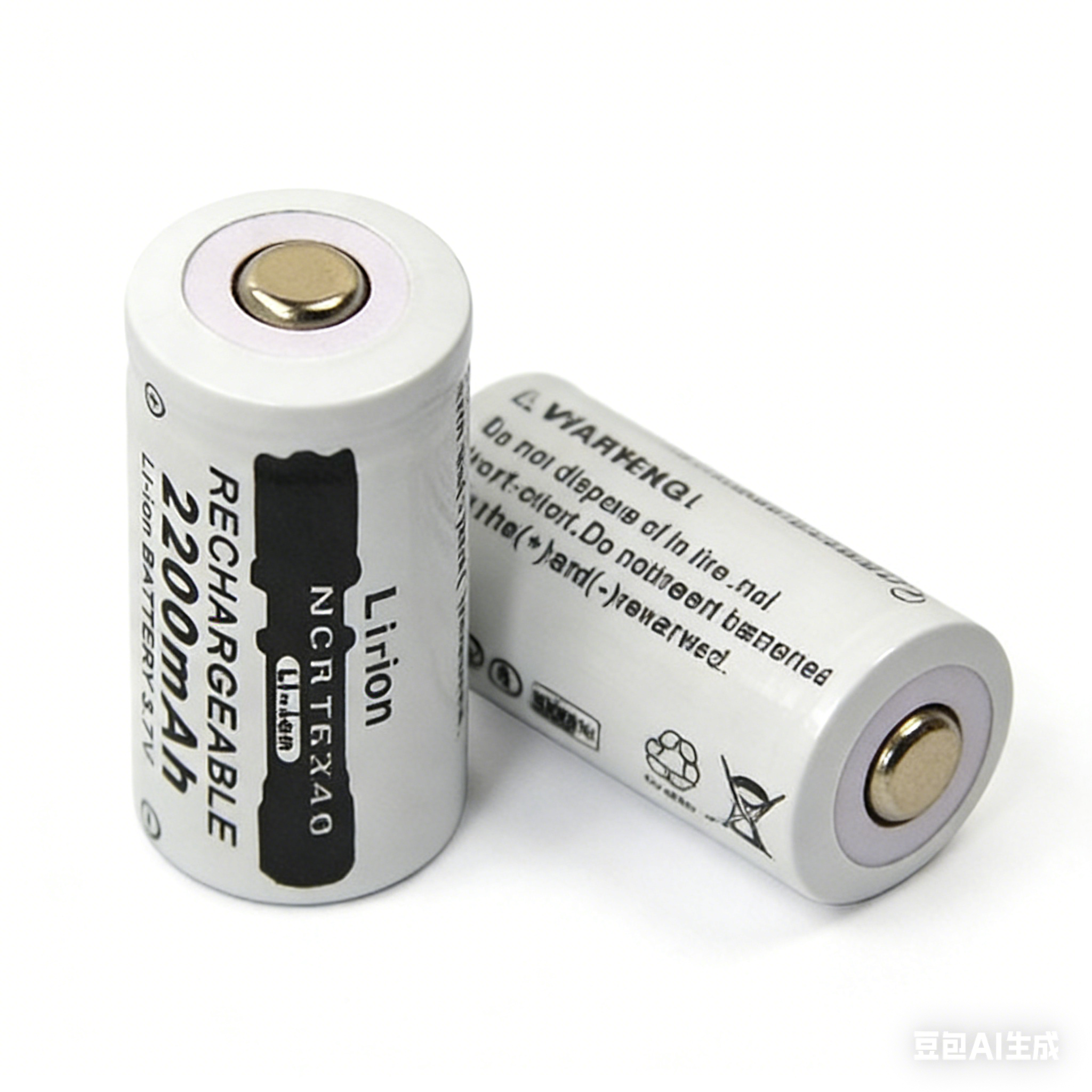 Batteria ricaricabile agli ioni di litio da 4 pezzi 2200mAH 3.7V CR123A 123A 16340 per torcia