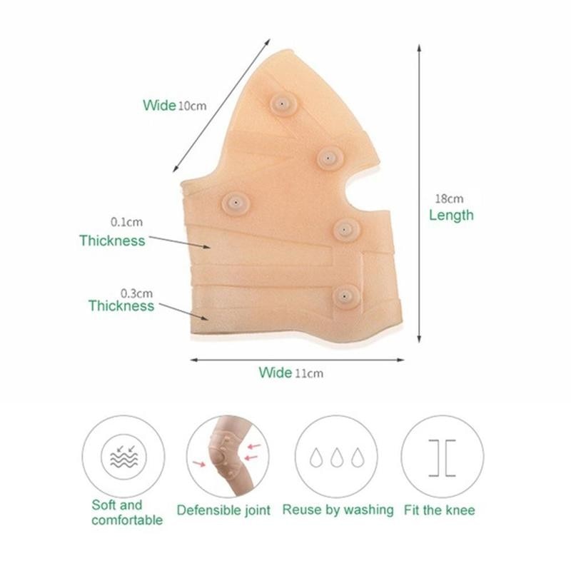 1pc magnetiska stöddynor för knäkompression sebs utomhus ridning sport knäskydd anti-halk patella skyddsutrustning magnetvård