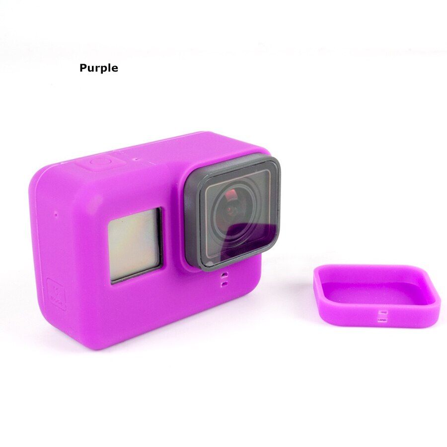 PATCHSKY Siliconen Case voor Gopro Hero 7 6 5 ) zwart Action Camera Body Case + Beschermende Lens Cap voor Go pro gopro5 gopro7