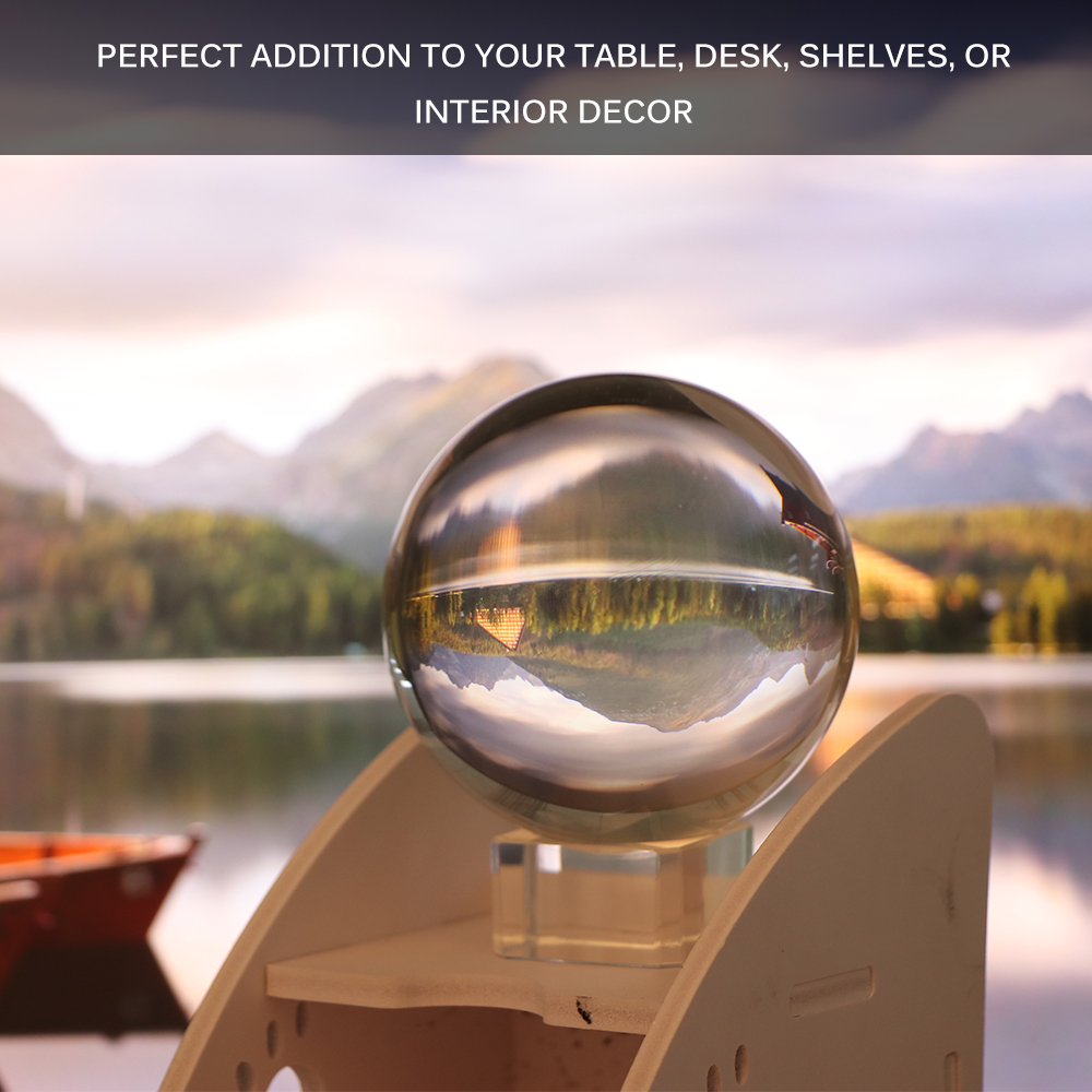 Bola mágica de cristal Artificial para manualidades, Bola de Fengshui, adornos para el hogar, para viajes/fotografía/tomar fotos, bolas decorativas, ,