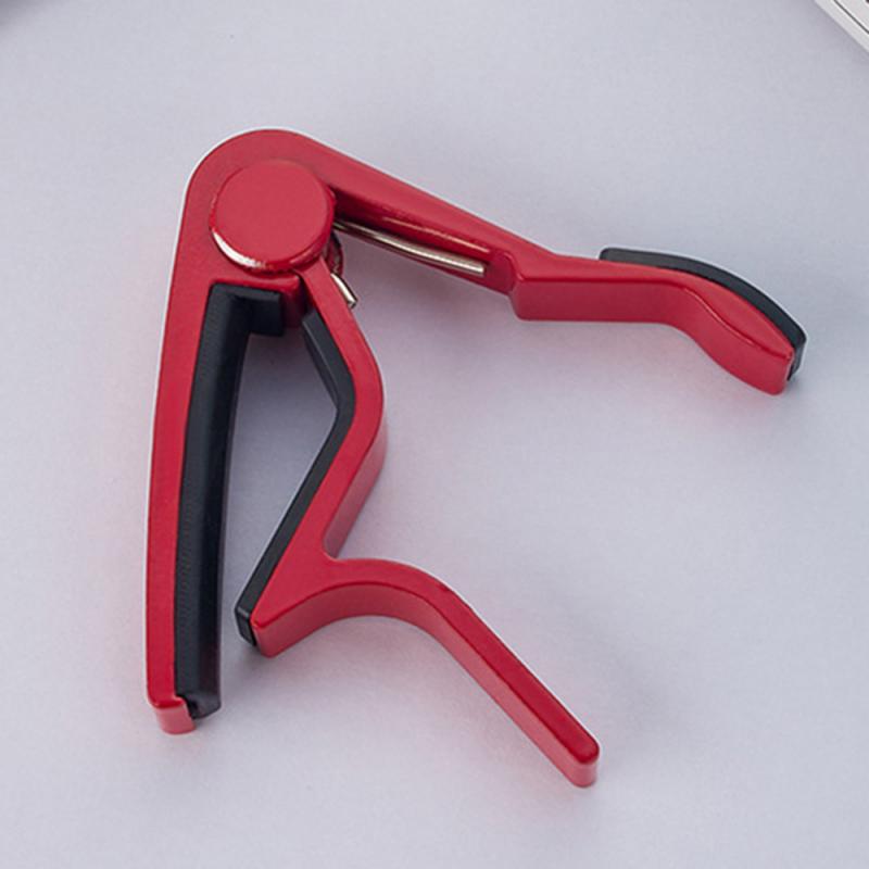 Metal Gitaar Capo Gitaar Tuner Clip Voor Akoestische Klassieke Gitaar Capo Clamp Key Gitaar Accessoires: Red