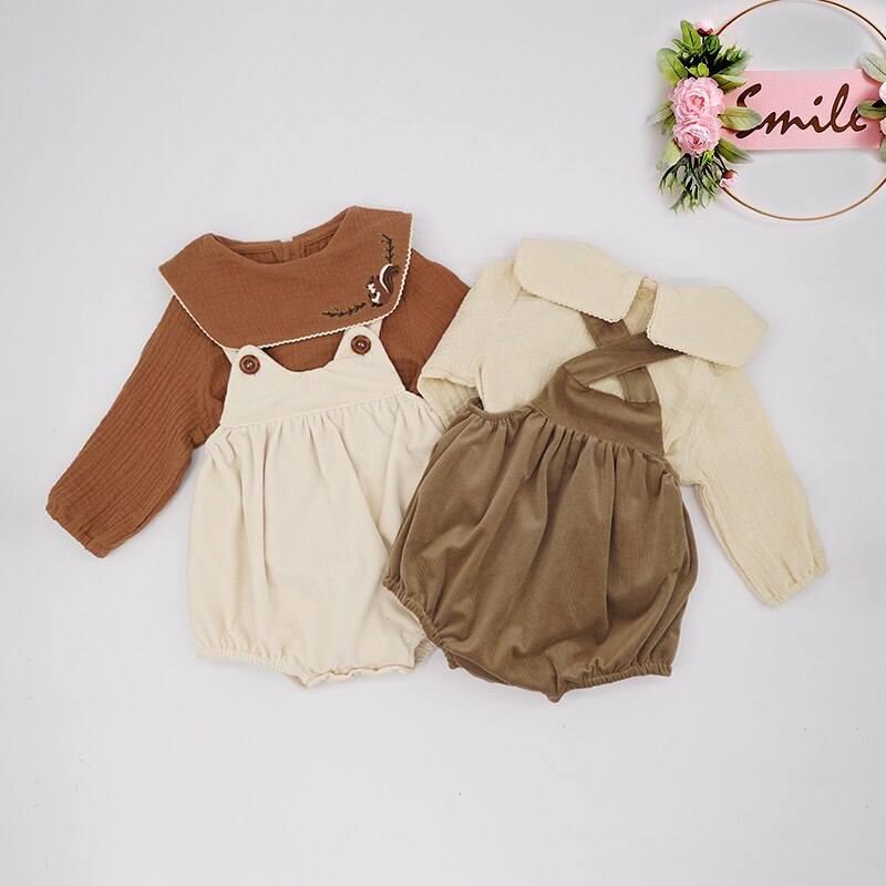bébé fille vêtements automne hiver infantile bambins barboteuse combinaison ensemble mignon tenue pour filles Boutique de