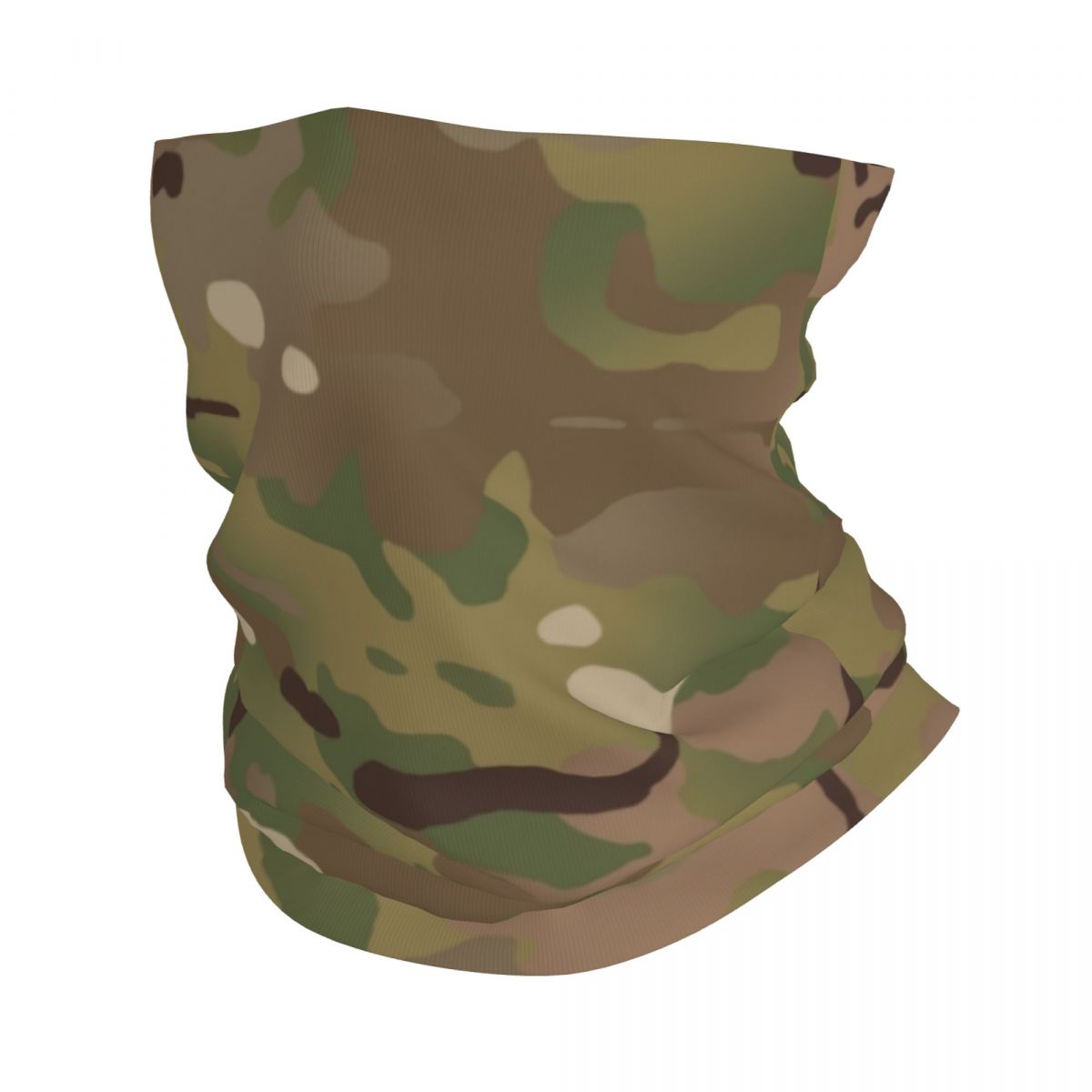 Polaina de cuello de camuflaje Digital verde NWU personalizada, protector facial UV para hombres y mujeres, pañuelo de invierno para senderismo