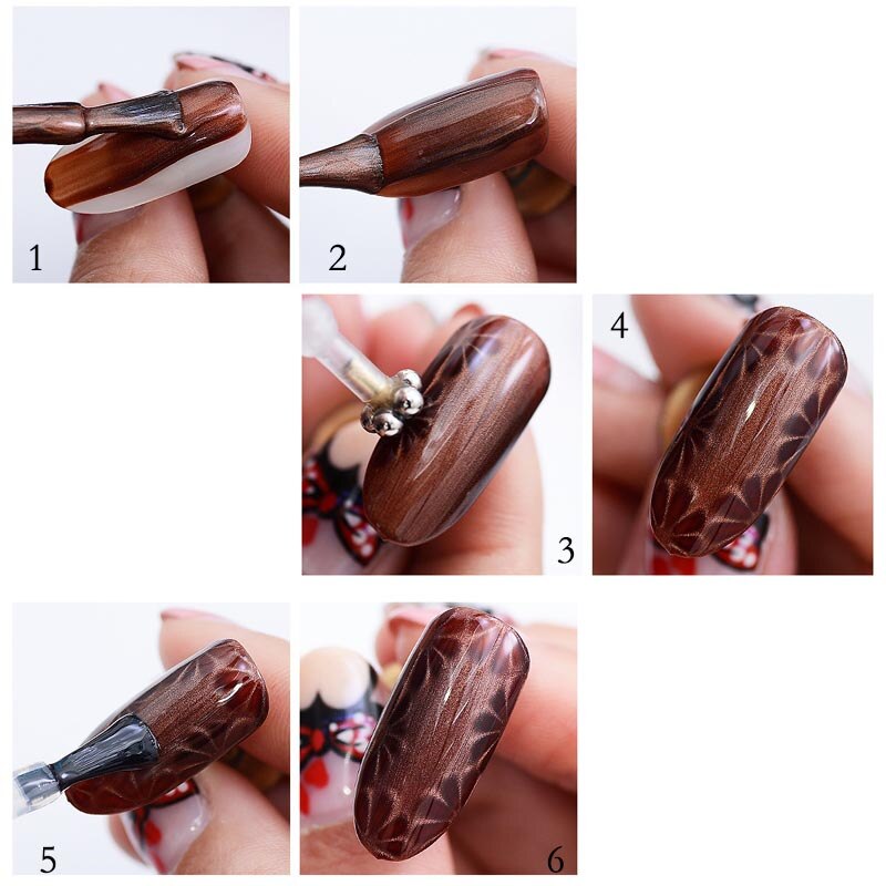 Magic 3D Double Head Magnet Stick Cat Eye nail gel polish varnish Manicure Line Strip Strong Effect Shaping DIY Magnetic Board