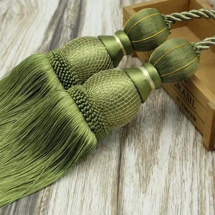 Gordijn Touw 1PC Kwasten Tiebacks Tennisbal Gordijn Houder Opknoping Riemen Touwen Clips Sluiting Tieback Gordijnen Accessoires: Rood